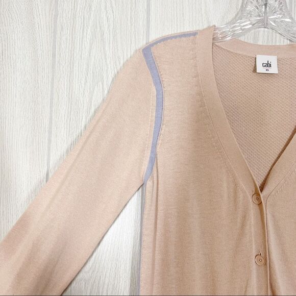 Cabi | Pink / Purple Button Front Lucy Cardigan Size X Small Style #5288 - Picture 3 of 7